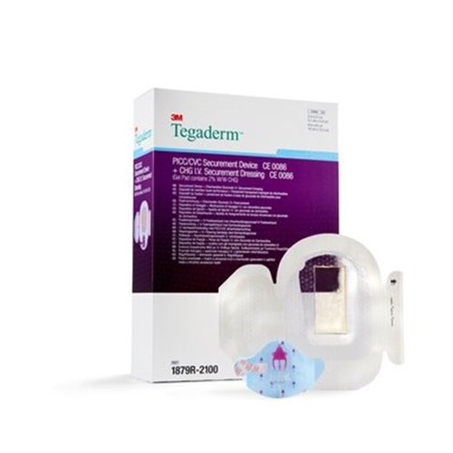 Venkateterkit Tegaderm CHG – 10×15,5cm m fixering f PICC – 20 st