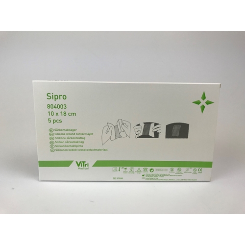Silikonkompress Sipro – 10x18cm – 5 st