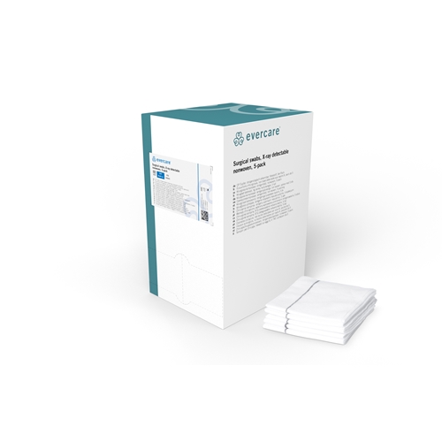 Op duk nonwoven med röntgentråd 5p – 40x40cm blå evercare – 240 st