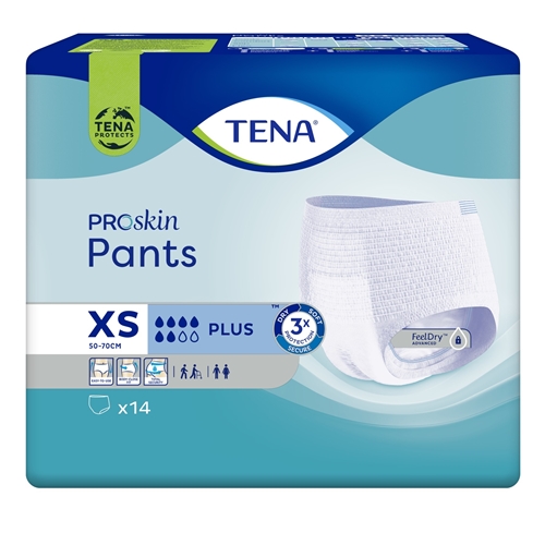 Inkontinensskydd allt-i-ett byxa – TENA Pants Plus XS