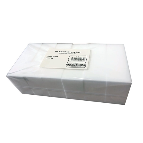 Mirakelsvamp MAX stor – 11,5x7x3.9cm vit – 6 st