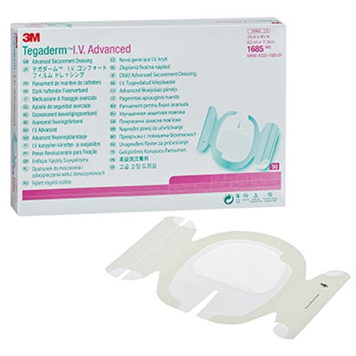 Venkateterförband Tegaderm IV Advanced – 8,5×11,5cm slits förstärkt – 50 st