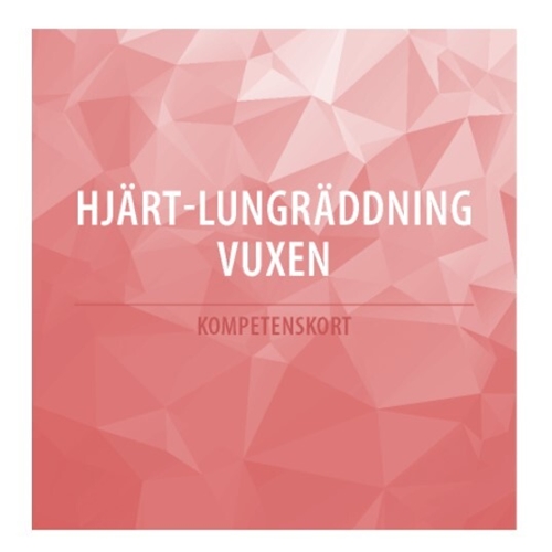 Kompetenskort Vuxen HLR – 50 pack