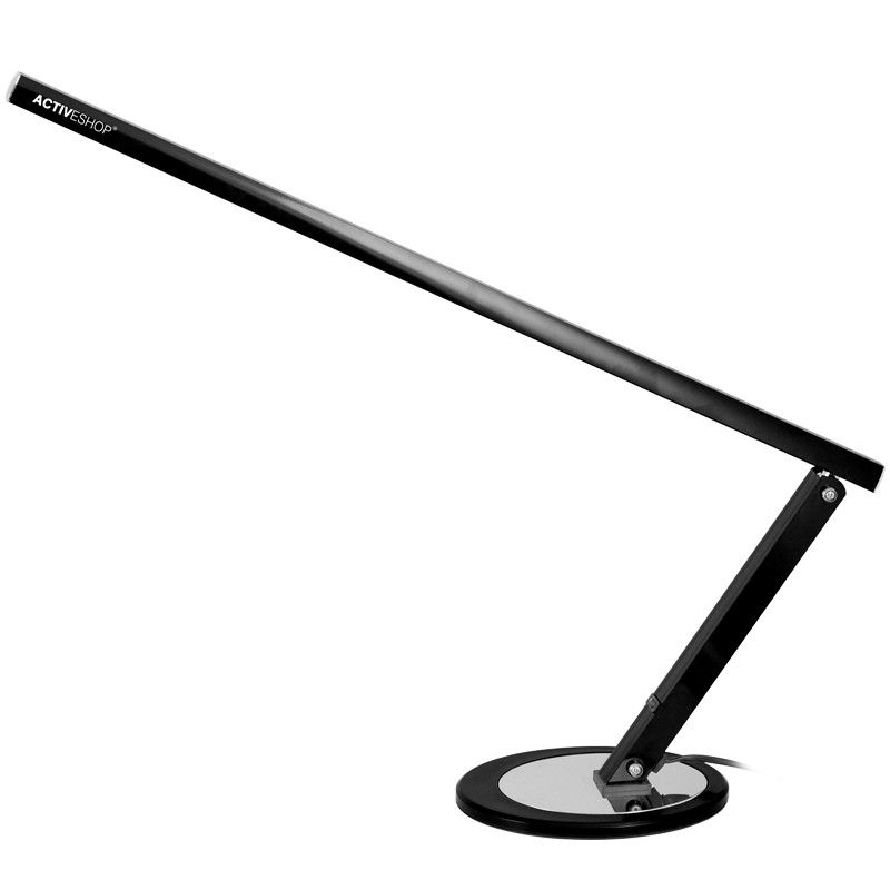 Privat: Slimmad bordslampa med LED-belysning i aluminium – Svart
