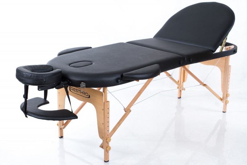 Bärbar massagebänk i trä – Ovalformad – RESTPRO® Classic Oval 3