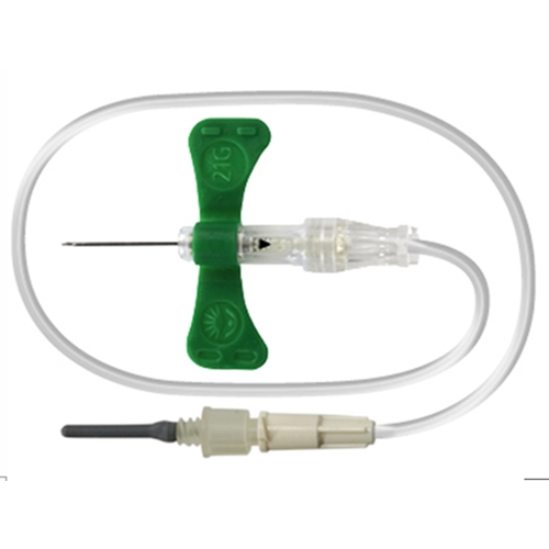 Venprovset BD UltraTouch Push Button – 0,8x19mm 305cm grön m luer – 50 st