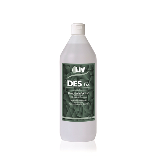 Handdesinfektion Liv IPA 62% – 1000ml flaska