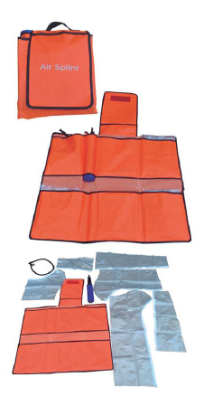 Uppblåsbara ortoser – Kit med 6 delar
