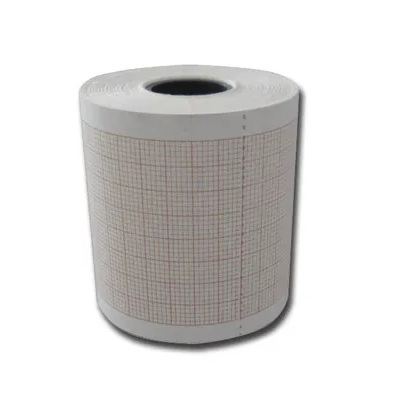 EKG-papper 50mm x 25m – Orange rutnät – 20-pack