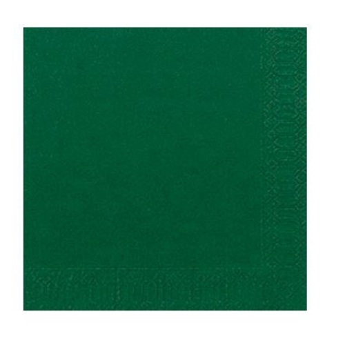 Servett tissue 1/4-vikt 2L – 33x33cm Duni mörkgrön – 125 st