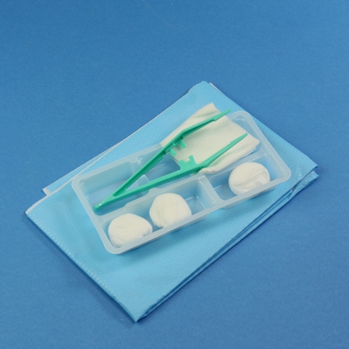 Omläggningsset gasväv Mediplast – 2 ko 3 tork pin tråg duk – 50 st