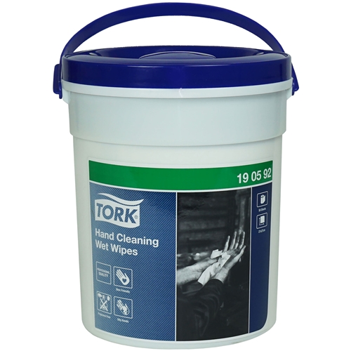 Våtduk W14 för händer – Tork Premium nonwowen i hink – 58 st