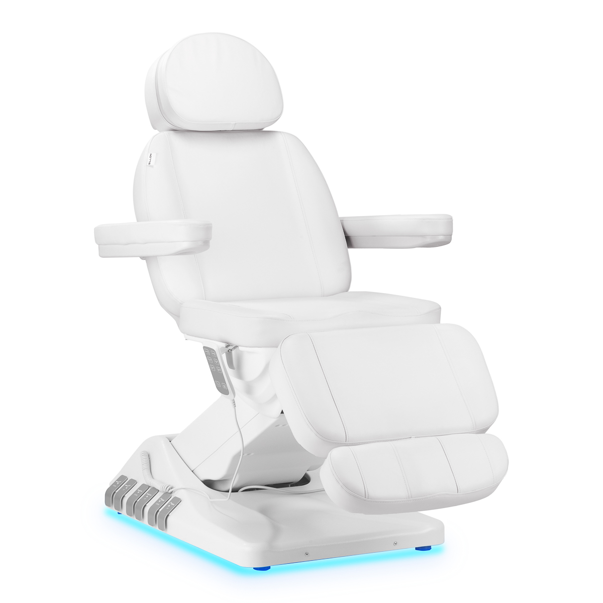 Elektrisk kosmetikstol SILLON Lyx 3 motorer vit fotkontroll