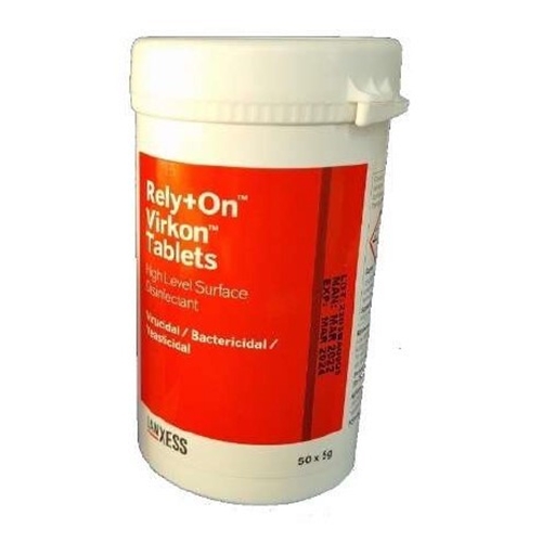 Ytdesinfektion Virkon Rely+On – 5g tablett 50st – 50 st