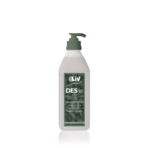 Handdesinfektion Liv 85%, gel – 600ml m pump
