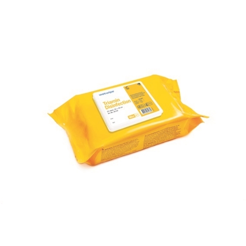 Desinfektionsduk engångs alkoholfri – 30x20cm Wet Wipe Mini gul – 500 st