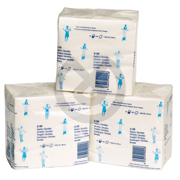Servetter – 40 x 40 2-lager, 2400 st. – QUALQUE