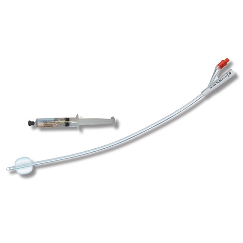 Kateter 2-vägs med spruta AquaFlate+ – 10ml ch14 40cm silikon Nel