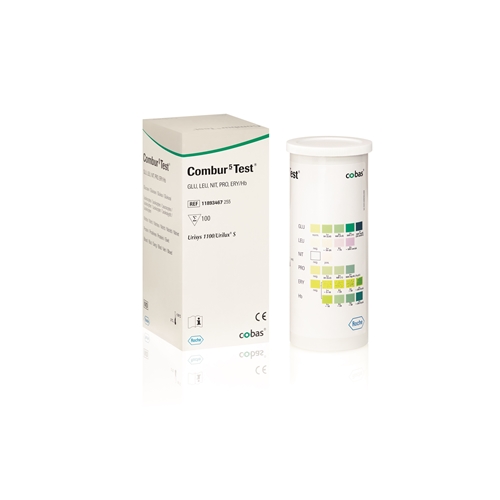 Urinsticka Combur-5 Test – glu pro ery/hB nit leu – 100 st
