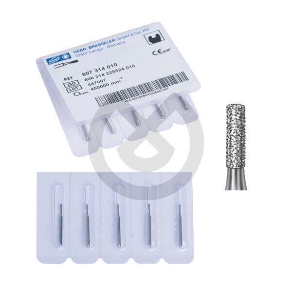 Diamantborr för turbinvinkelstycke, modell 835, cylindrisk, aktiv längd 3 OCH 4 mm Diamantborr för turbinvinkelstycke, modell 835, cylindrisk, aktiv längd 3 OCH 4 mm