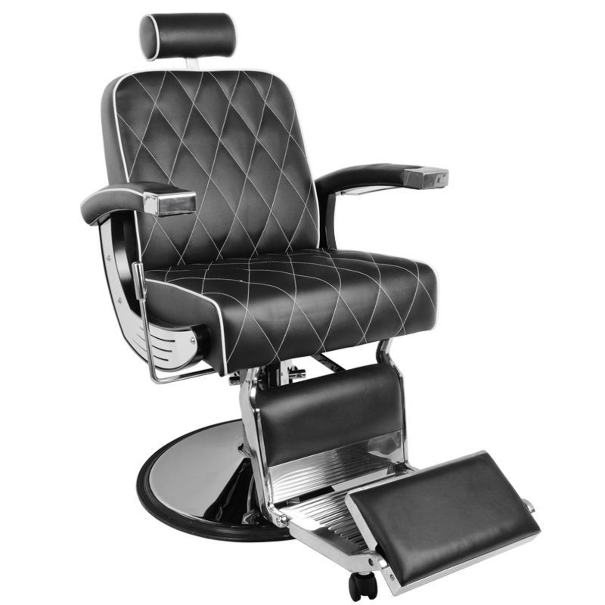 Produktfoto för Gabbiano Svart Imperial Barberarstol