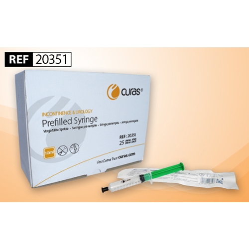 Kateterspruta Curas 200-p – 10ml sterilt vatten – 200 st