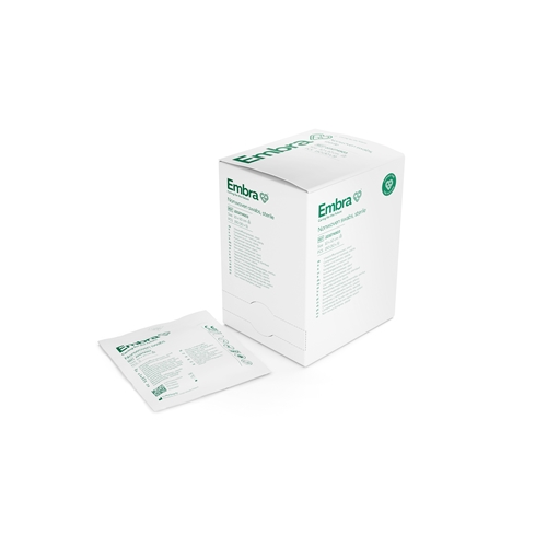 Kompress nonwoven 4L 5p Embra – 10x10cm steril – 150 st