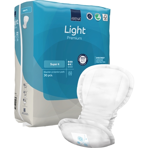 Inkontinensskydd för fixering i byxa – ABENA Light Premium Super 4 – 270 st