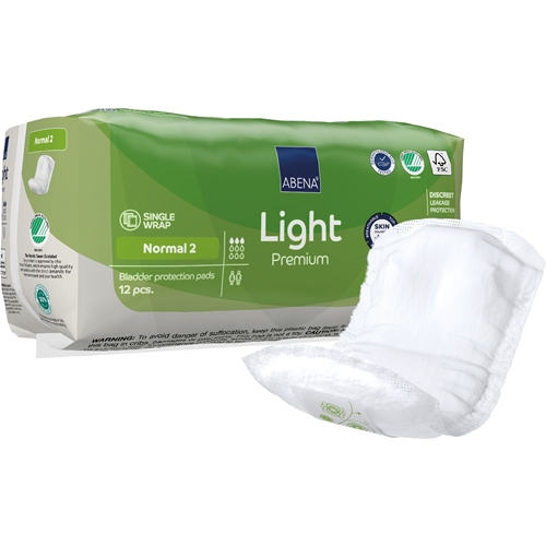 Inkontinensskydd för fixering i byxa – ABENA Light Premium Normal 2 – 144 st