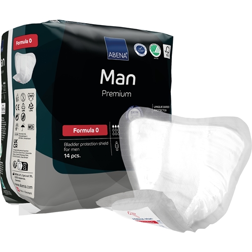Inkontinensskydd man för fixering i byxa – ABENA Man Premium Formula 0 – 224 st