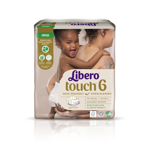 Tejpblöja Libero Touch – 6 13-20kg – 108 st