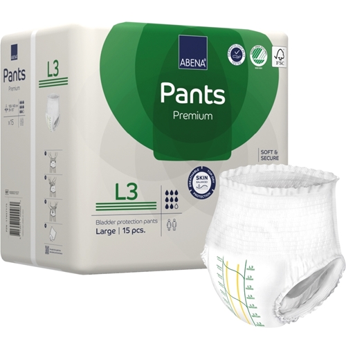 Inkontinensskydd allt-i-ett byxa – ABENA Pants Premium L3 – 90 st