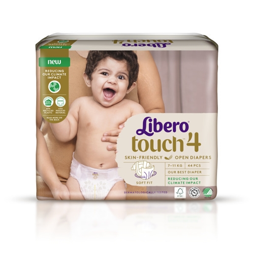 Tejpblöja Libero Touch – 4 7-11kg – 264 st