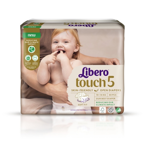 Tejpblöja Libero Touch – 5 10-14kg – 240 st