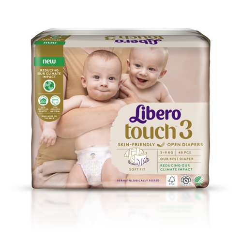 Tejpblöja Libero Touch – 3 5-9kg – 192 st