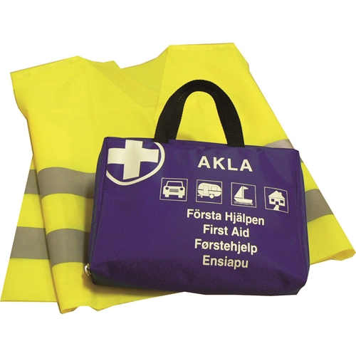Första hjälpen kudde Akla – 25x18x6cm utvikbar blå