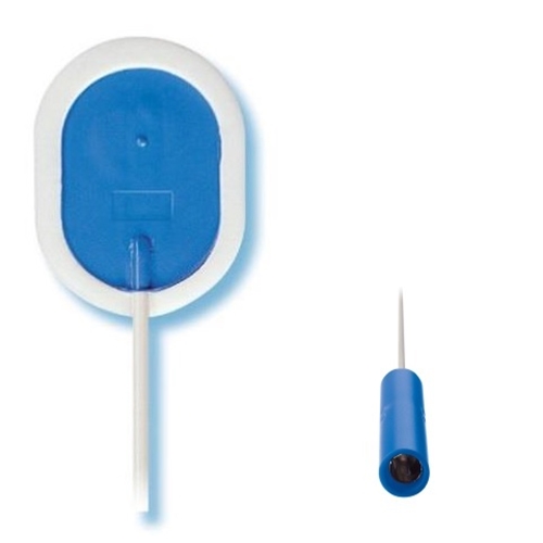 EKG elektrod Ambu BlueSensor våt gel – 22x30mm m kabel banan barn – 25 st