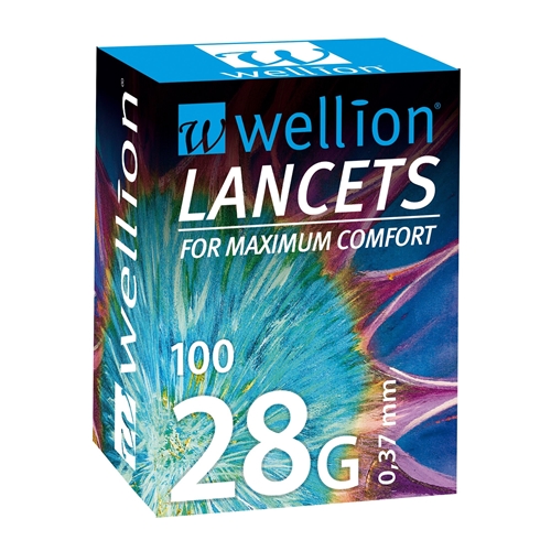 Lansett Wellion – 28G (0,37mm) blå 100-p – 100 st