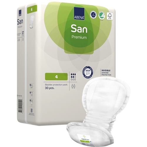 Inkontinensskydd för fixering i byxa – ABENA San Premium 4 – 270 st