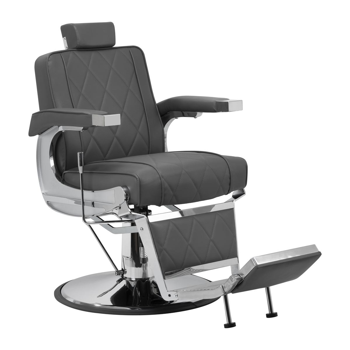 Frisörstol Hair System BM88066 grå