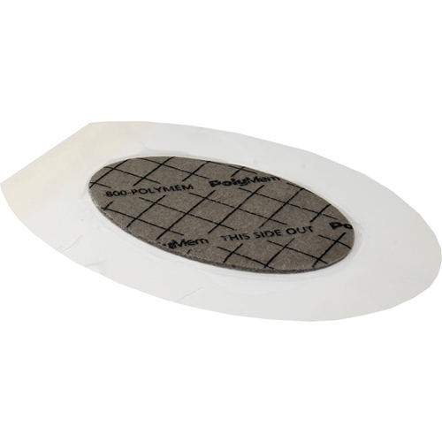 Skumförband silver silikon PolyMem Ag – 8,8×12,7cm oval Border – 5 st