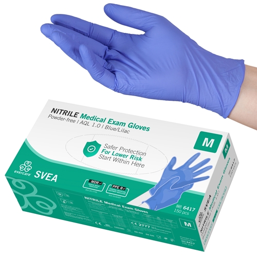 Handske us nitril evercare pf – M SVEA AQL 1,0 – 150 st