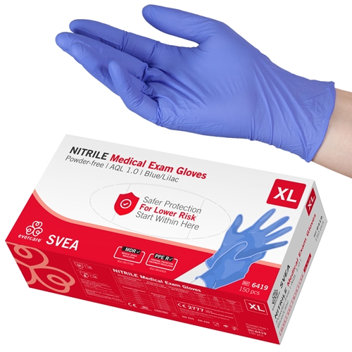 Handske us nitril evercare pf – XL SVEA AQL 1,0 – 150 st
