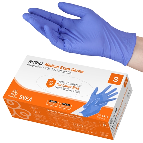 Handske us nitril evercare pf – S SVEA AQL 1,0 – 150 st