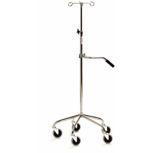 Infusionsställ m körhandtag – 5 hjul H133-225cm