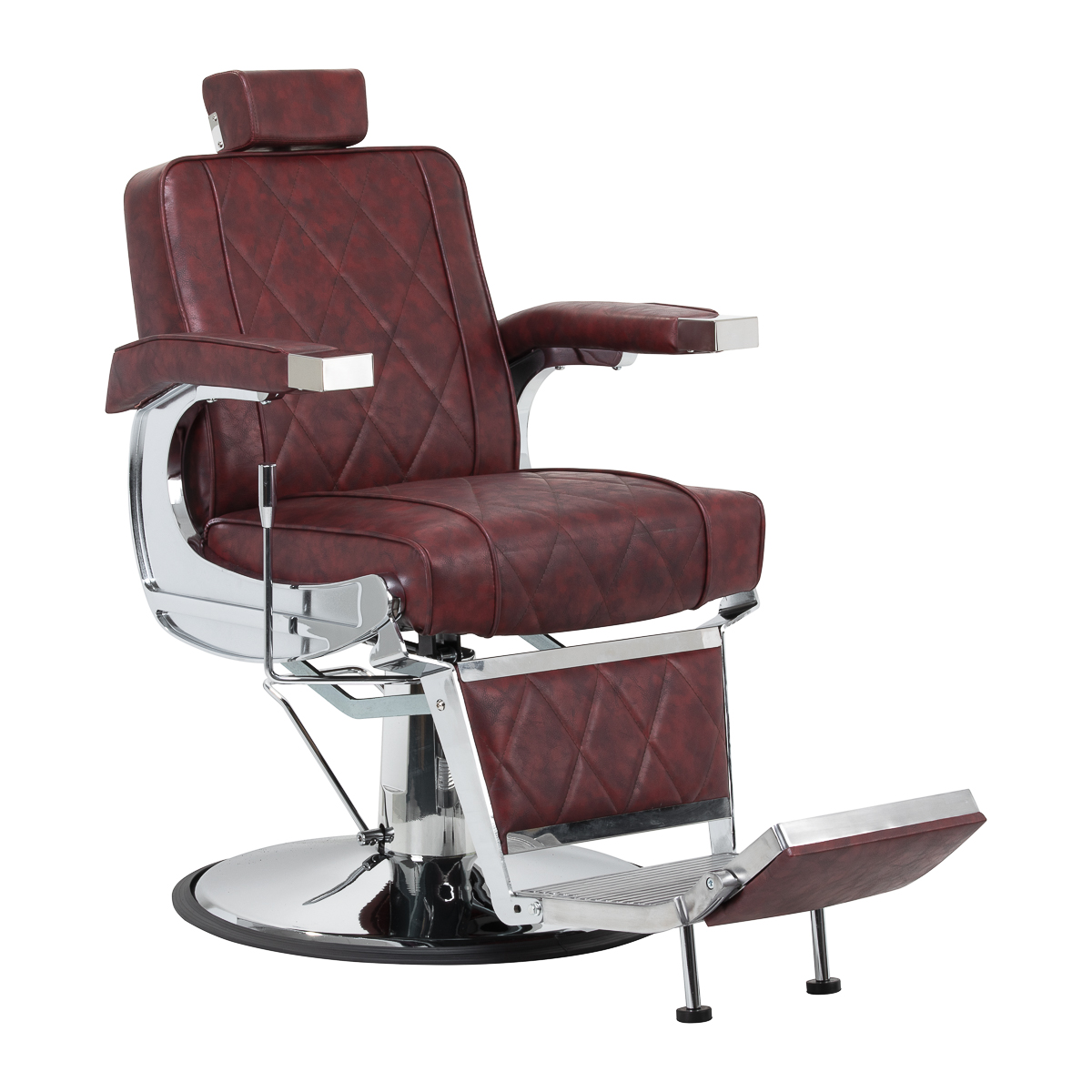 Frisörstol Hair System BM88066 vinröd