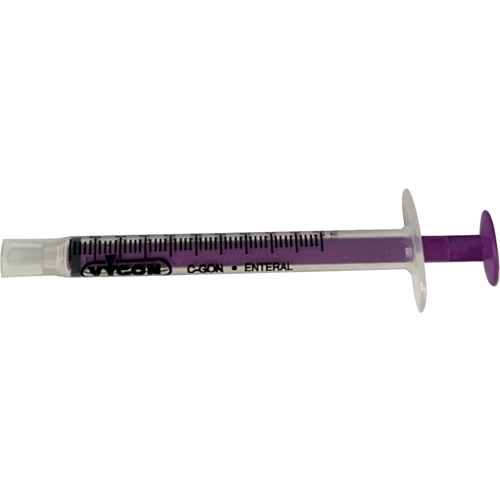 Enteral spruta Nutrisafe 2 – 0,5ml engångs – 100 st