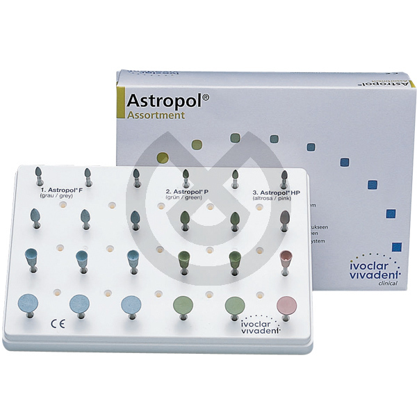 Astropol Sortiment för avlägsnande av överskott och förpolering