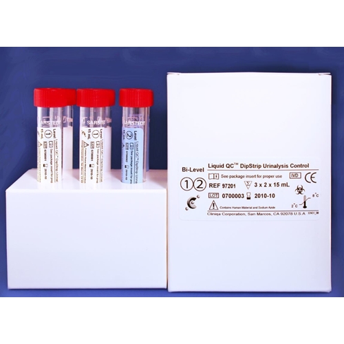 Kontroll urinanalys DipStrip Bi-Level Liquid QC – 6x15ml 2 nivåer a 3 fl KYLVARA – 6 st