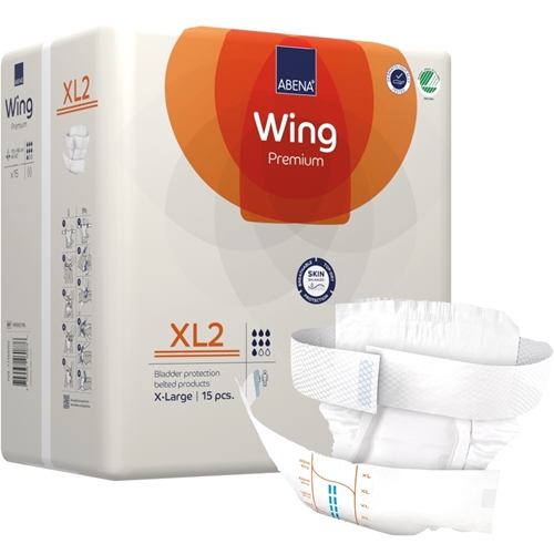 Inkontinensskydd allt-i-ett med bälte – ABENA Wing Premium XL2 – 60 st